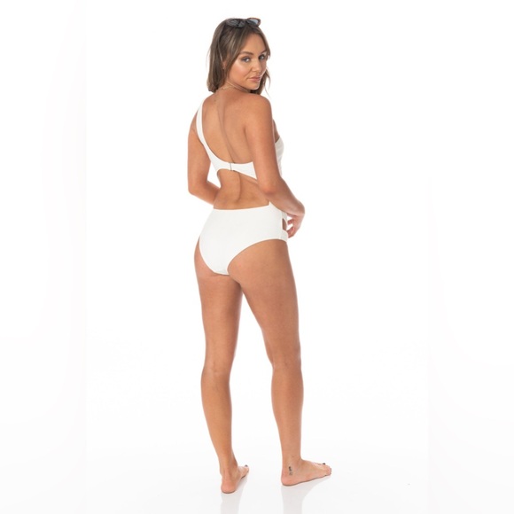 Ris-k (Now Dippin’ Daisy’s) - White Crossing One Piece Swimsuit - Size S - Picture 2 of 6